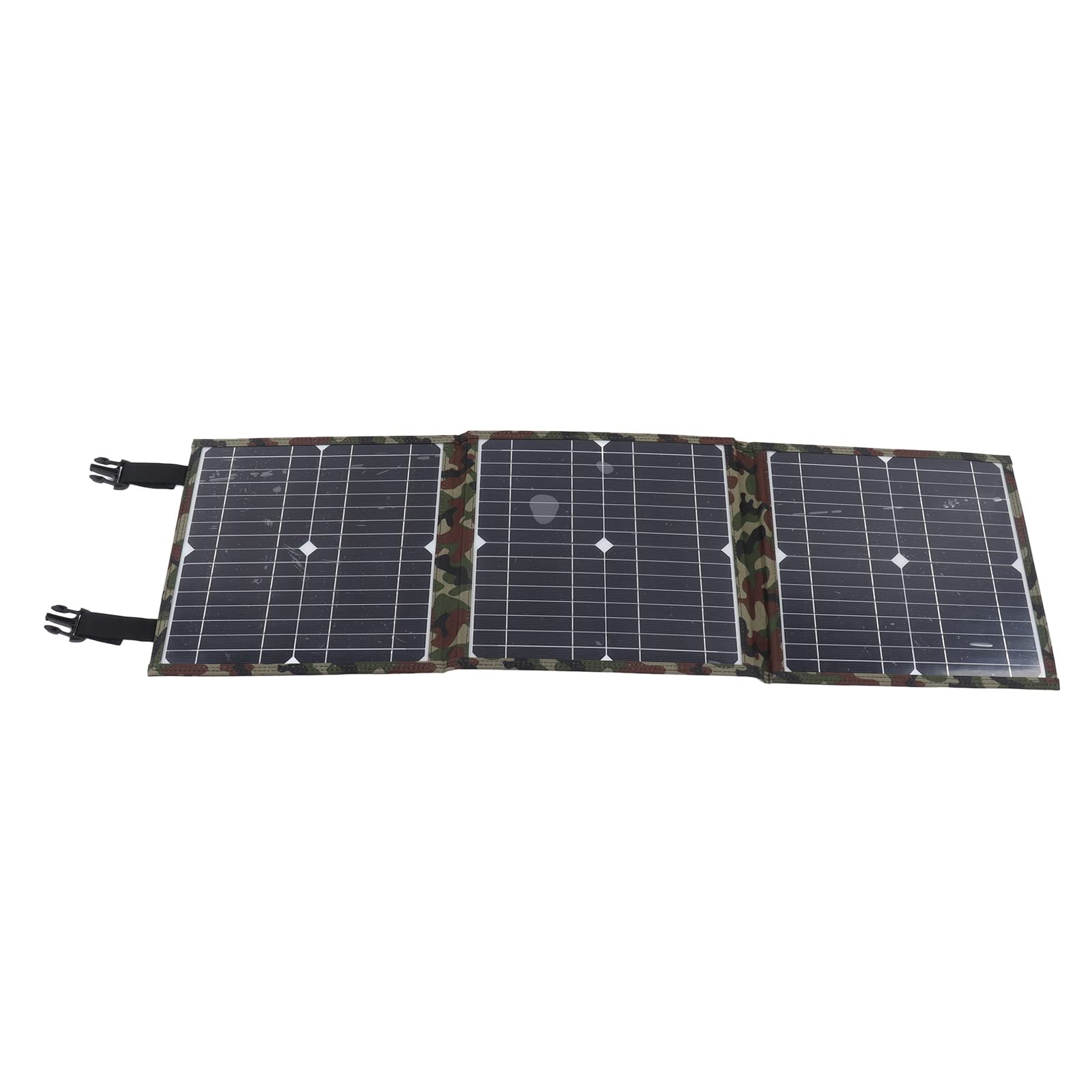 YWBL-WH Cargador Solar Plegable 36W, Panel Solar Portátil con Silicio Monocristalino USB DC18V para Acampadas RV Invernaderos