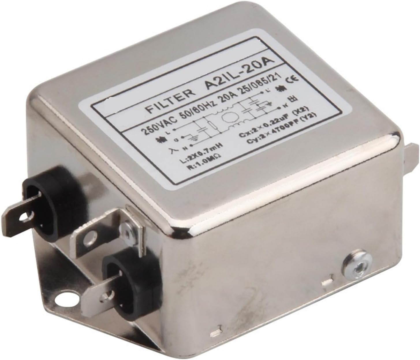 A2IL-10A 250V AC Power Filter Noise Filter