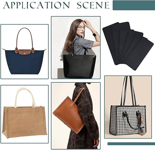 Miniatura 6 de PH PandaHall 6 piezas de 3 tamaños de base de fieltro, base de inserción de bolsa rectangular, base de inserción negra, bolsa de inserción inferior,