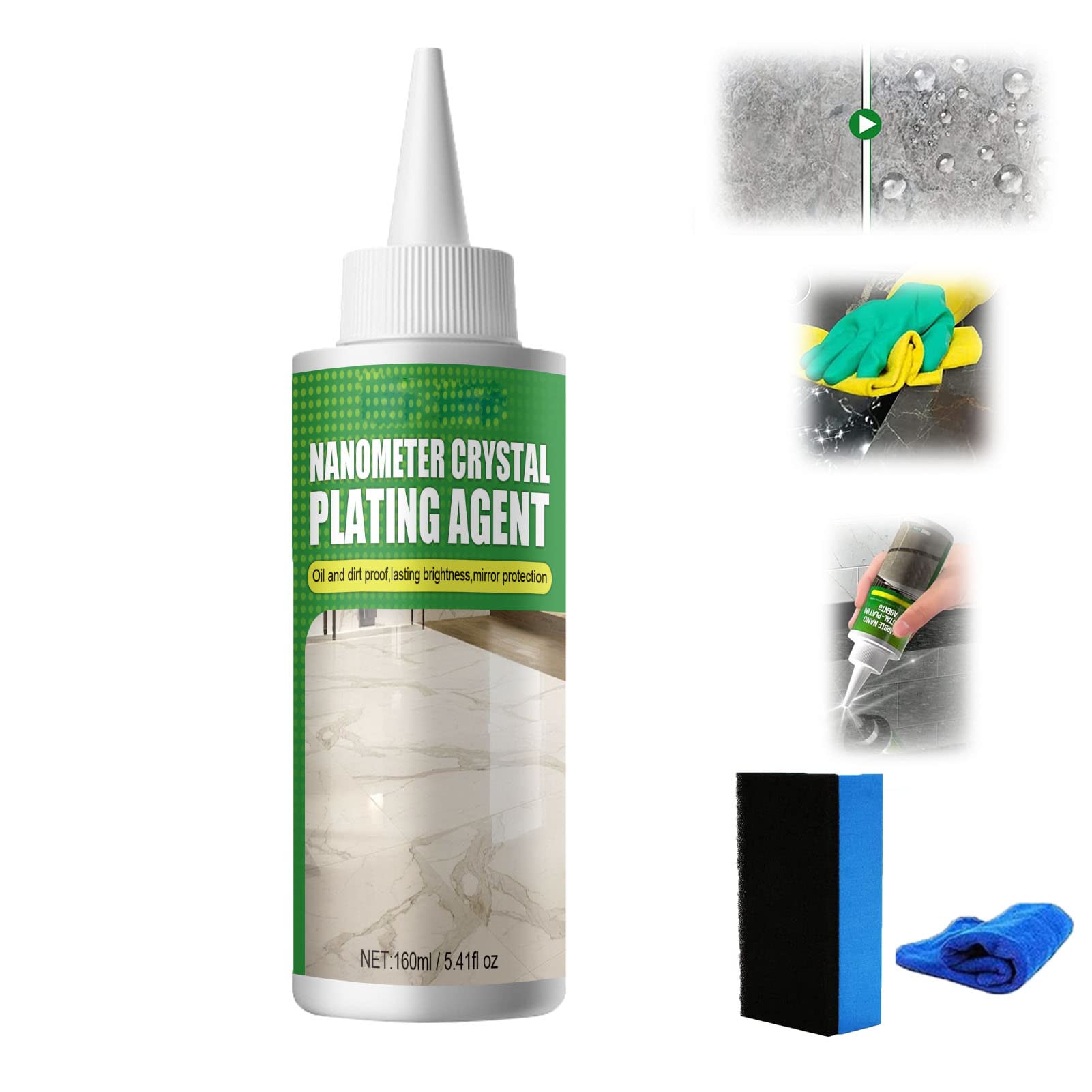 Stone Nano Crystal-plating Agent, Nano Crystal Plating Agent, Coating Of Stone Nano Crystals, Marble Nano Crystal-plating Agent For Kitchen (160ml, 1pcs)