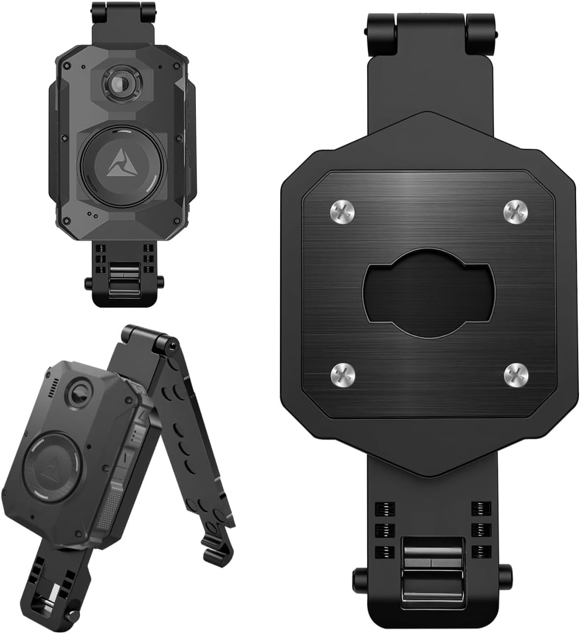 Axon Body Camera Mount for Axon 2/3/4, Heavy Duty MOLLE Adapter with Replacement Quick Release Mount & Allen Wrench, Police Body Cam Holder for Tactical Vest & Duty Belt (Single)