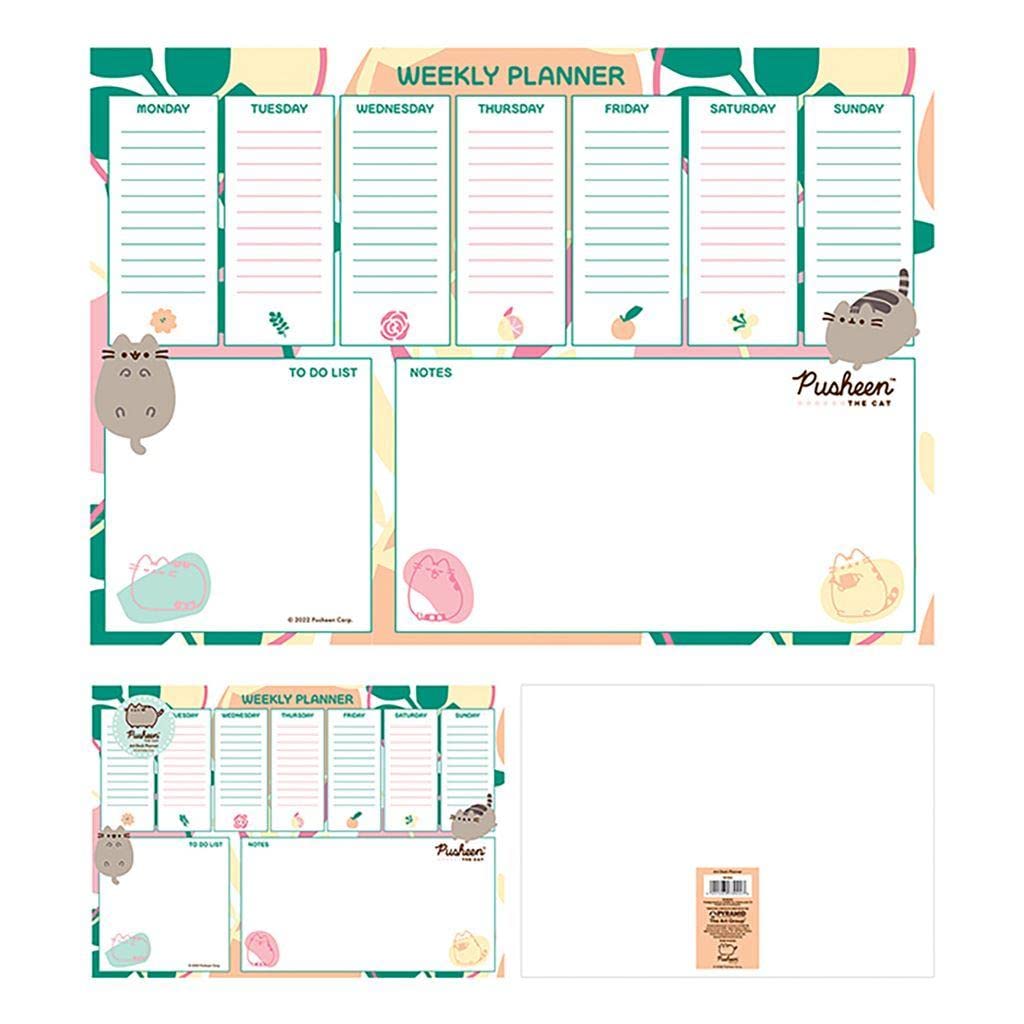 Pyramid International, Pusheen (Botanical) A4 Desk Pad – Charming and Functional Desk Accessory for Pusheen Lovers, One Size