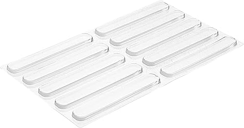 DOITOOL 2 hojas autoadhesivas, autoamortiguantes, almohadillas antideslizantes o protectores de pared para tiras de mango, protector de puerta