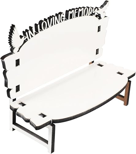 Miniatura 2 de STOBOK Silla de embrión blanca, mesa de comedor, mesa de comedor, silla de manualidades de Navidad, marco de fotos creativo, marco de fotos