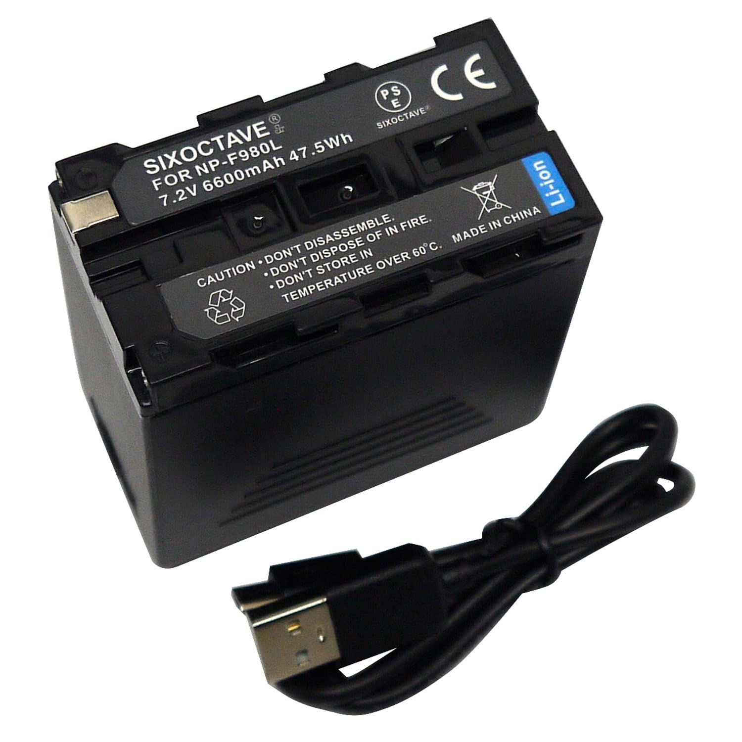 Amazon | SIXOCTAVE NP-F950 NP-F960 NP-F970 互換バッテリー [2ポート