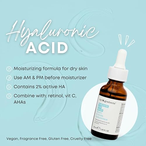 Miniatura 2 de Masque Bar My Ingredients - Suero de ácido hialurónico al 2% para la cara, suero brillante para la cara, hidratante para todo tipo de piel, sin