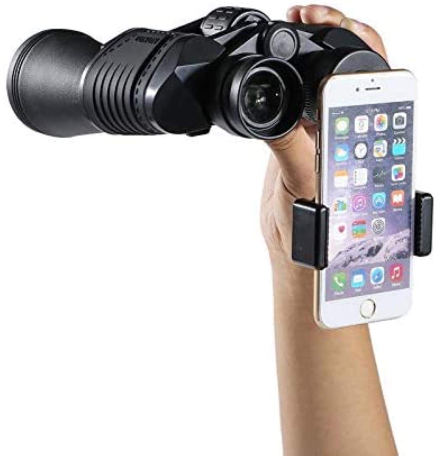 Telescopio portátil Alta Potencia, binoculares 20x50 para Exteriores, Impermeables, antivaho, HD, Ligeros, para Acampar y Viajar, con Soporte para teléfono para Interiores y Exteriores.