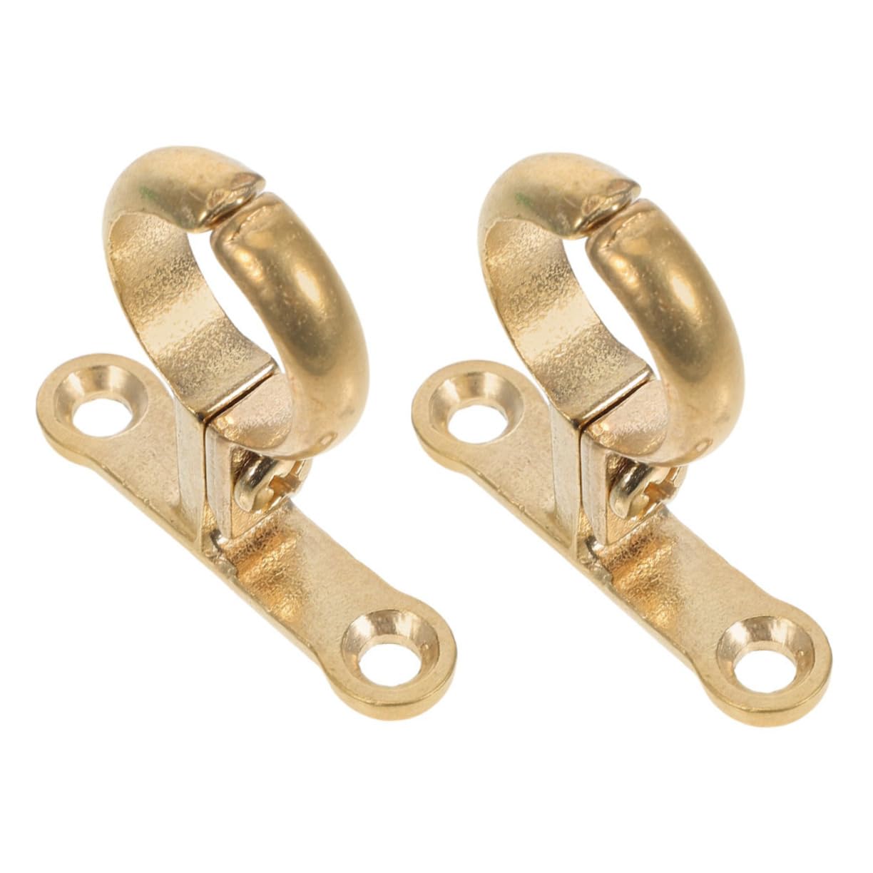 IWOWHERO Brass Hose Clamp Easy Install Water Pipe Clamp Pipe Hangers Wall Mount