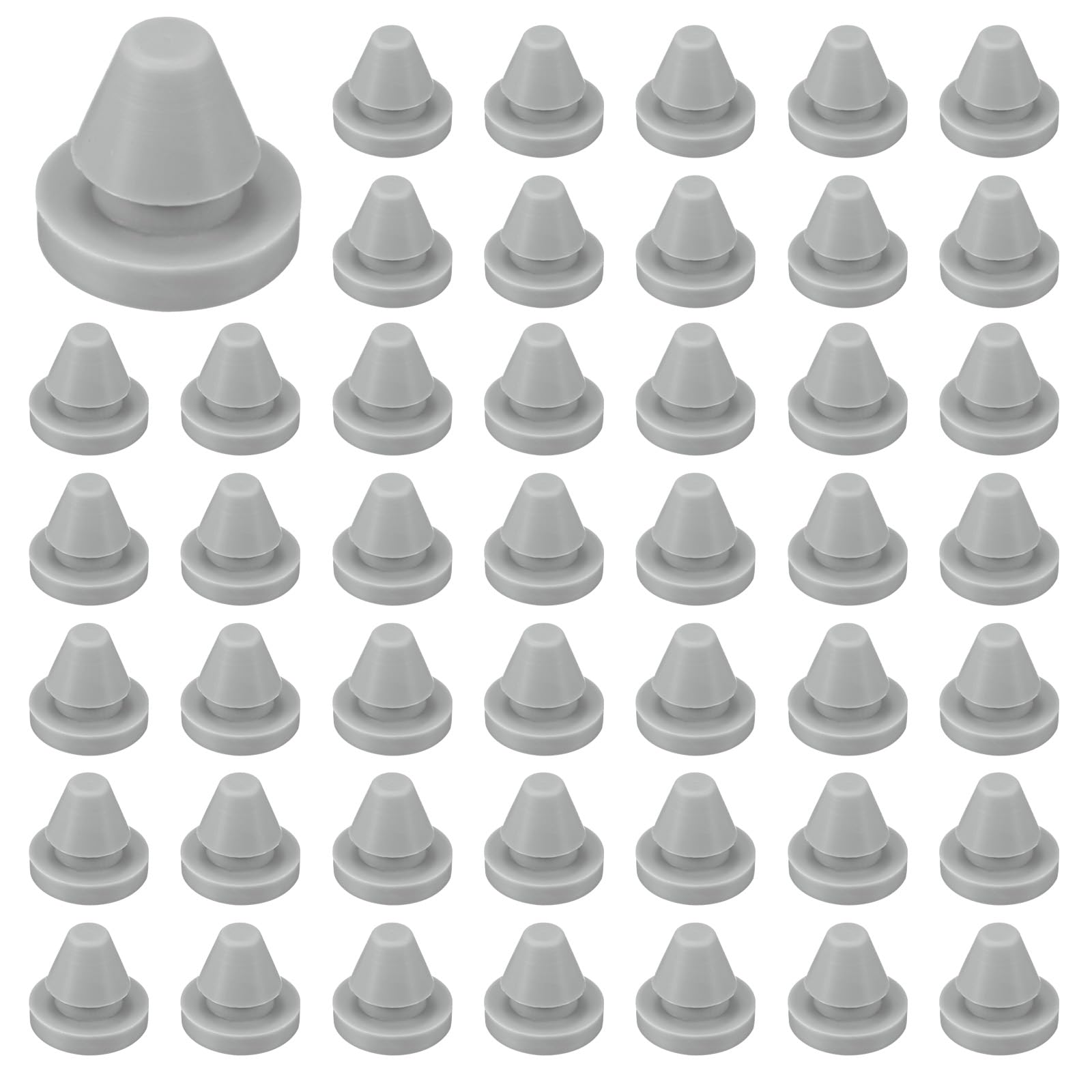 M METERXITY 50-Pack Silicone Hole Plugs, Snap in Locking Hole Plugs for 6-7mm Hole