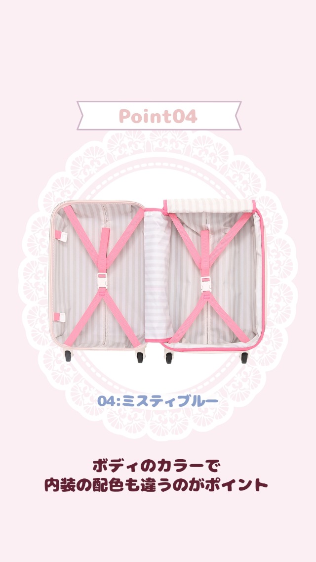 Amazon | [ジュエルナローズ] スーツケース トロトゥール キャンディ