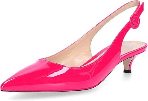 Miniatura 2 de MODENCOCO Zapatos de tacón bajo con correa de tobillo para mujer, patente sólida, sin cordones, tacón bajo, 1.5 pulgadas