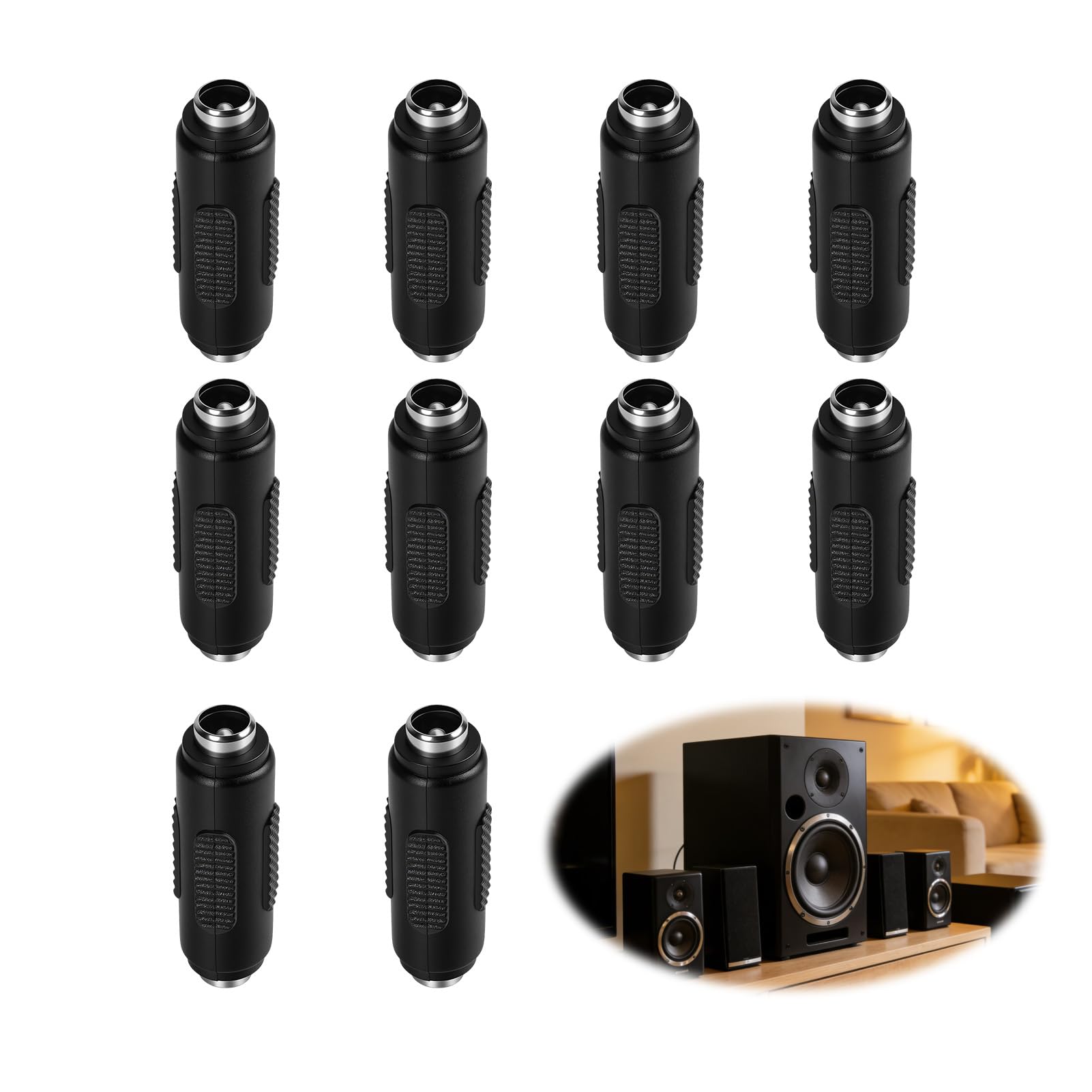 10 Pcs DC Connecteur d'alimentation Femelle à Femelle De 5,5 X 2,1 Mm, Connecteur Alimentation DC, Connecteur DC Prise DC Mm, Coupleur Femelle Femelle pour CCTV LED CaméRa