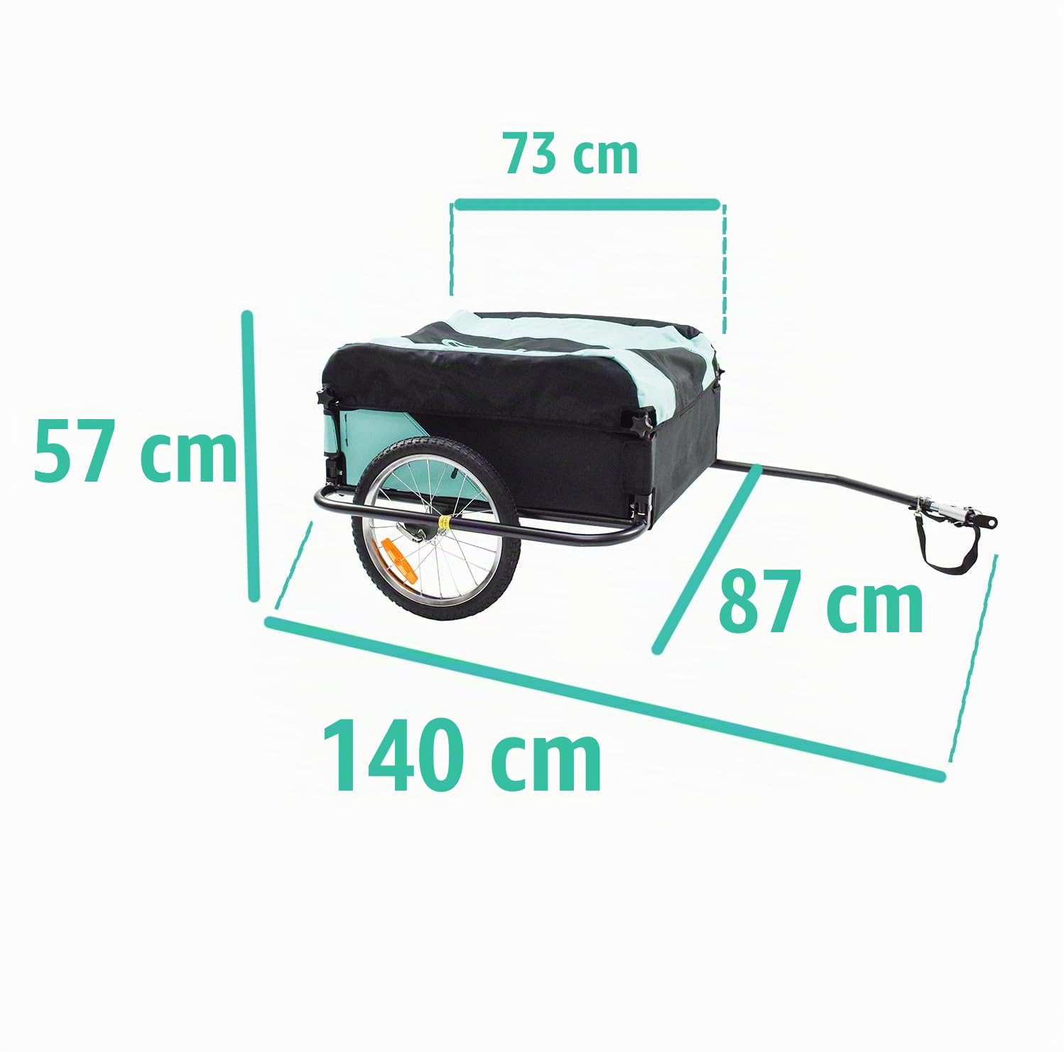 Remorque bachée pour vélo