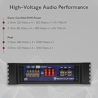 Vista 7 de Rockville dB25 - Amplificador estéreo para coche (2800 W, 1400 W, RMS 2 canales)