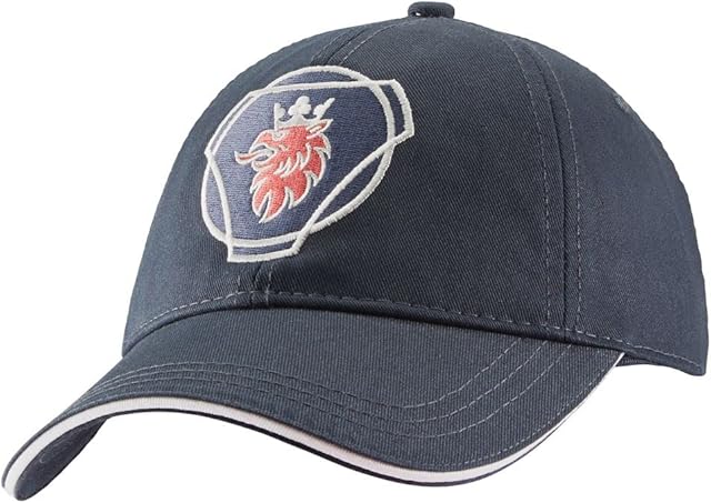 Official Scania Navy Iconic Griffin Badge Logo Classic Trucker Baseball Cap Hat Men's Mens Unisex Gift