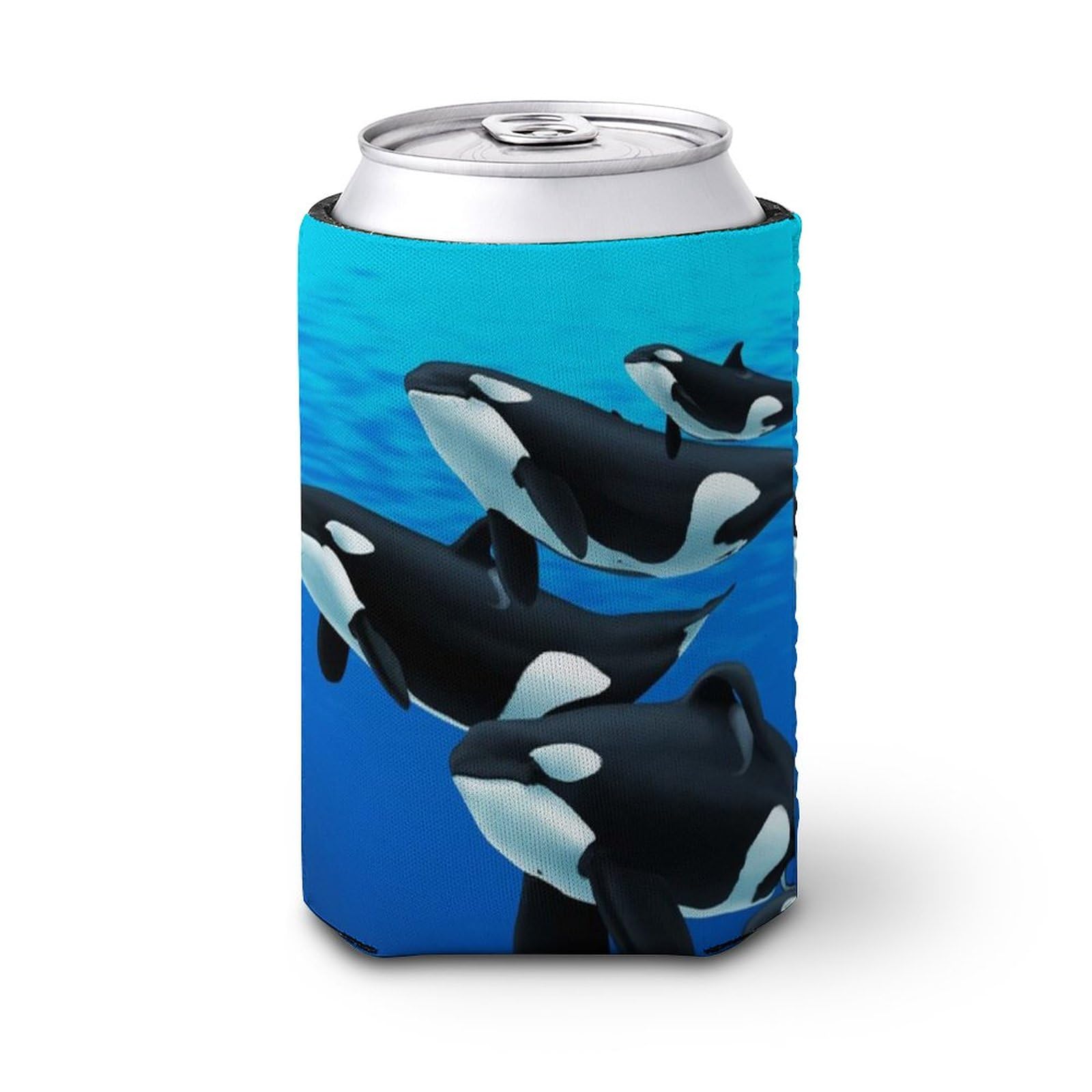 Orca Killer Whale Print Iced Coffee Sleeves Reusable Cup Sleeve Cups Holder for Cold Hot Drinks