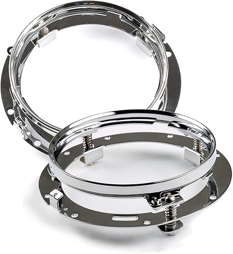 Miniatura 5 de YEEGO DIRECT Soporte de montaje de anillo de faro delantero redondo de 7 pulgadas y adaptador de arnés de cable LED de 7 pulgadas para montaje de