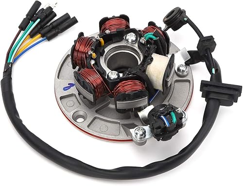 Placa de estator Magneto, 125cc pit bike estator motocicleta Magneto estator bobina de encendido apto para LIFAN YX 140cc Kick Start Engine PIT PRO