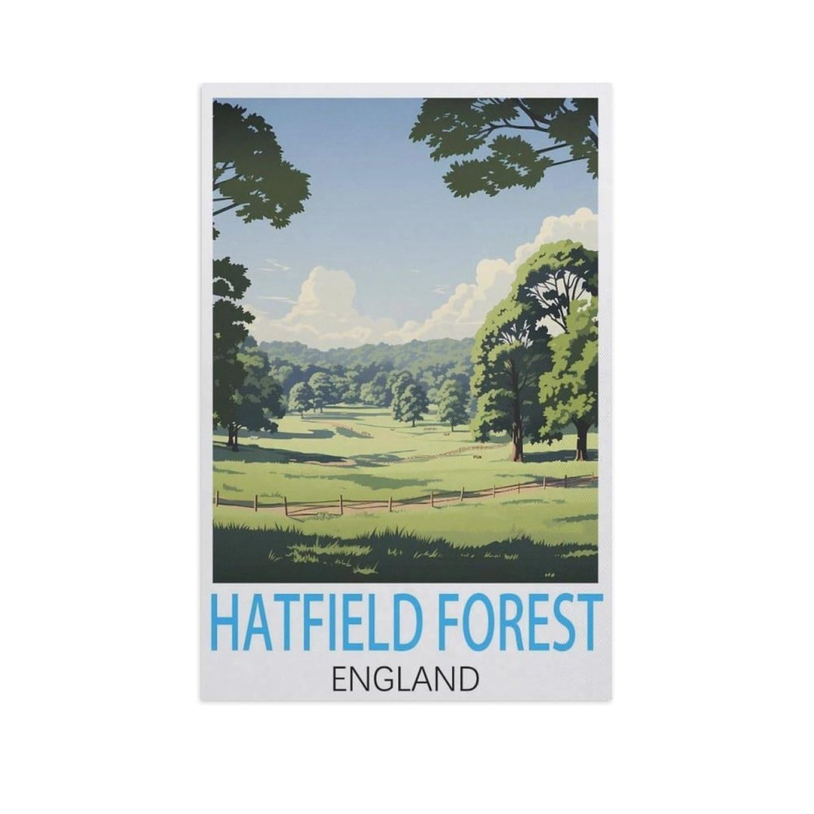Puzzles for Adults Jigsaw Puzzles 1000 Pieces for Adults Kids，Hatfield Forest England，Artwork Intellective Educational Toys Gifts（38x26cm）-AK89