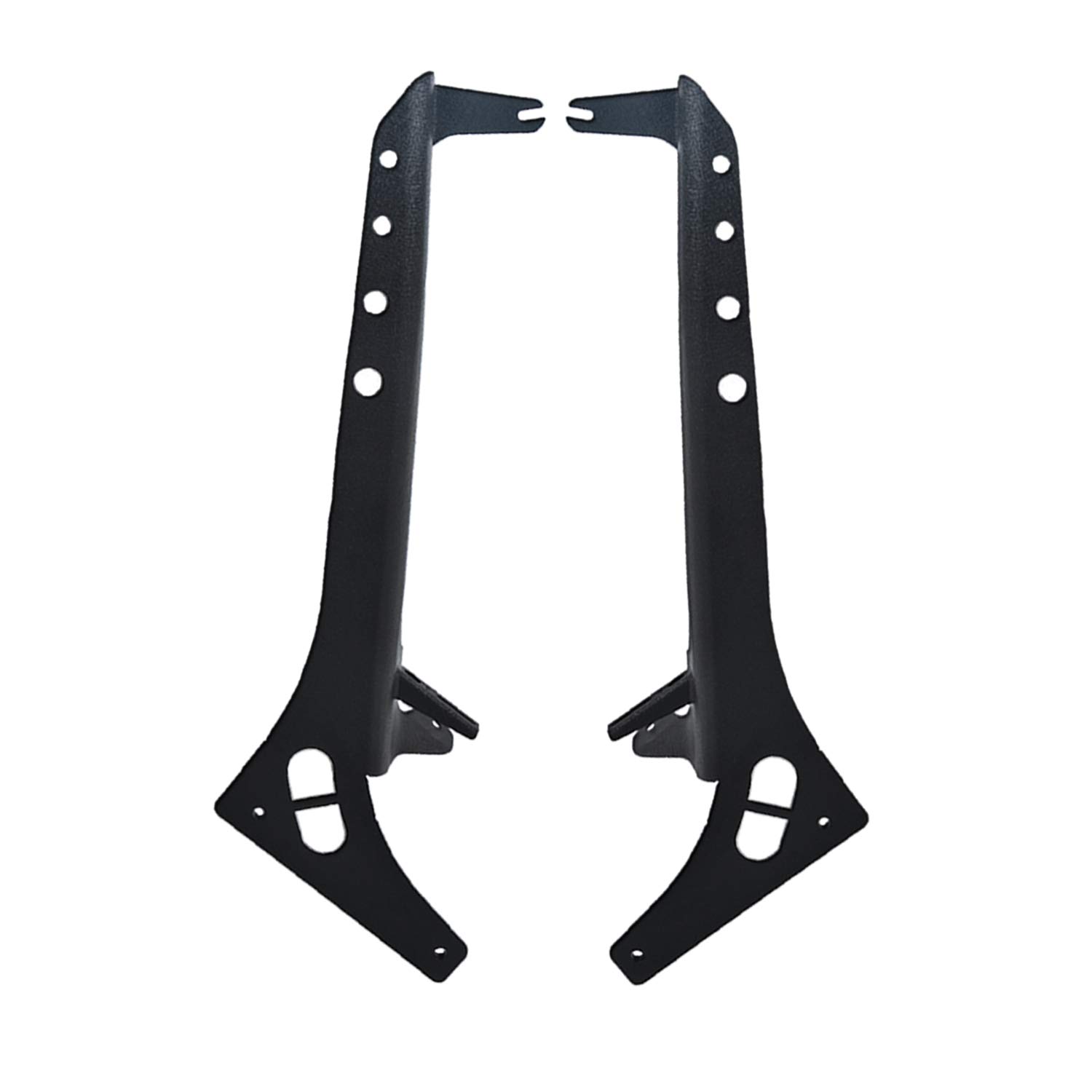 omotor JL 52" LED Light Bar Mounting Brackets Upper Windshield Apillar Mounting Bracket for