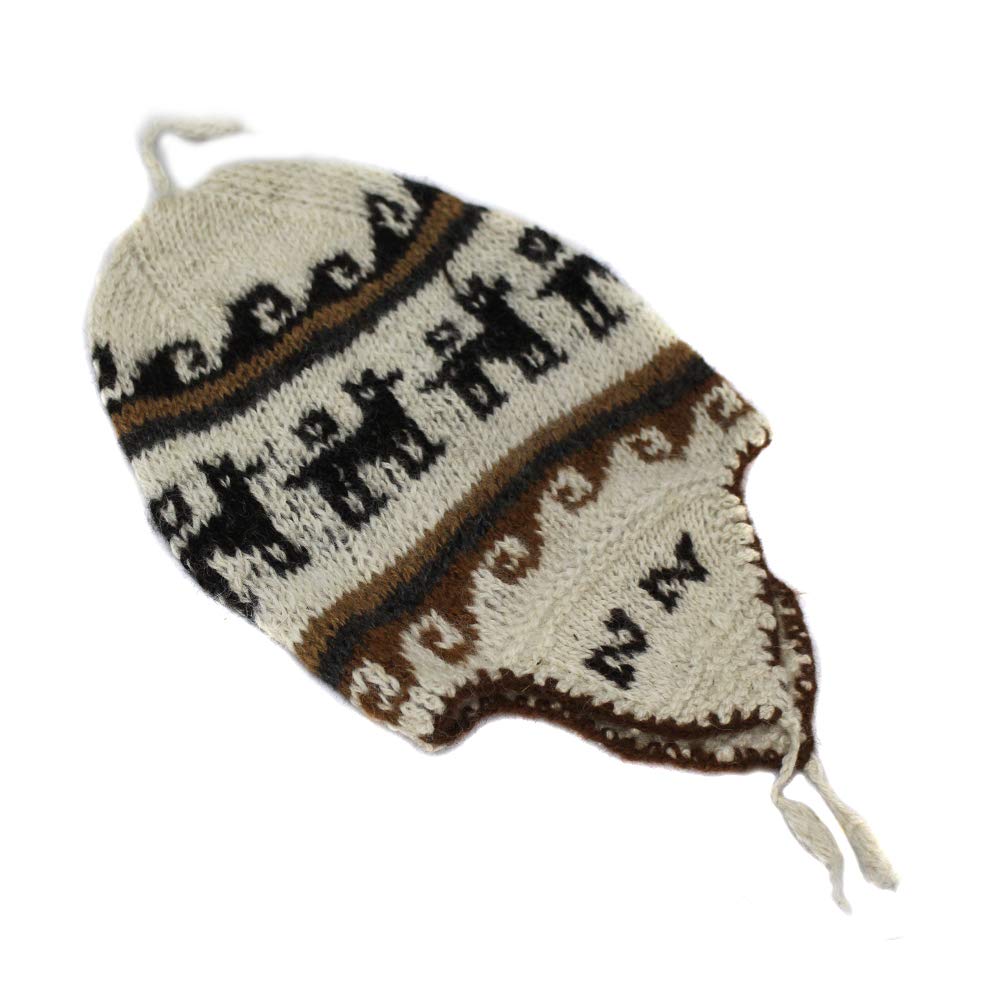 CELITAS DESIGNCHULLO HAT CAP ALPACA RUSTIC hand made in PERU UNISEX natural colors