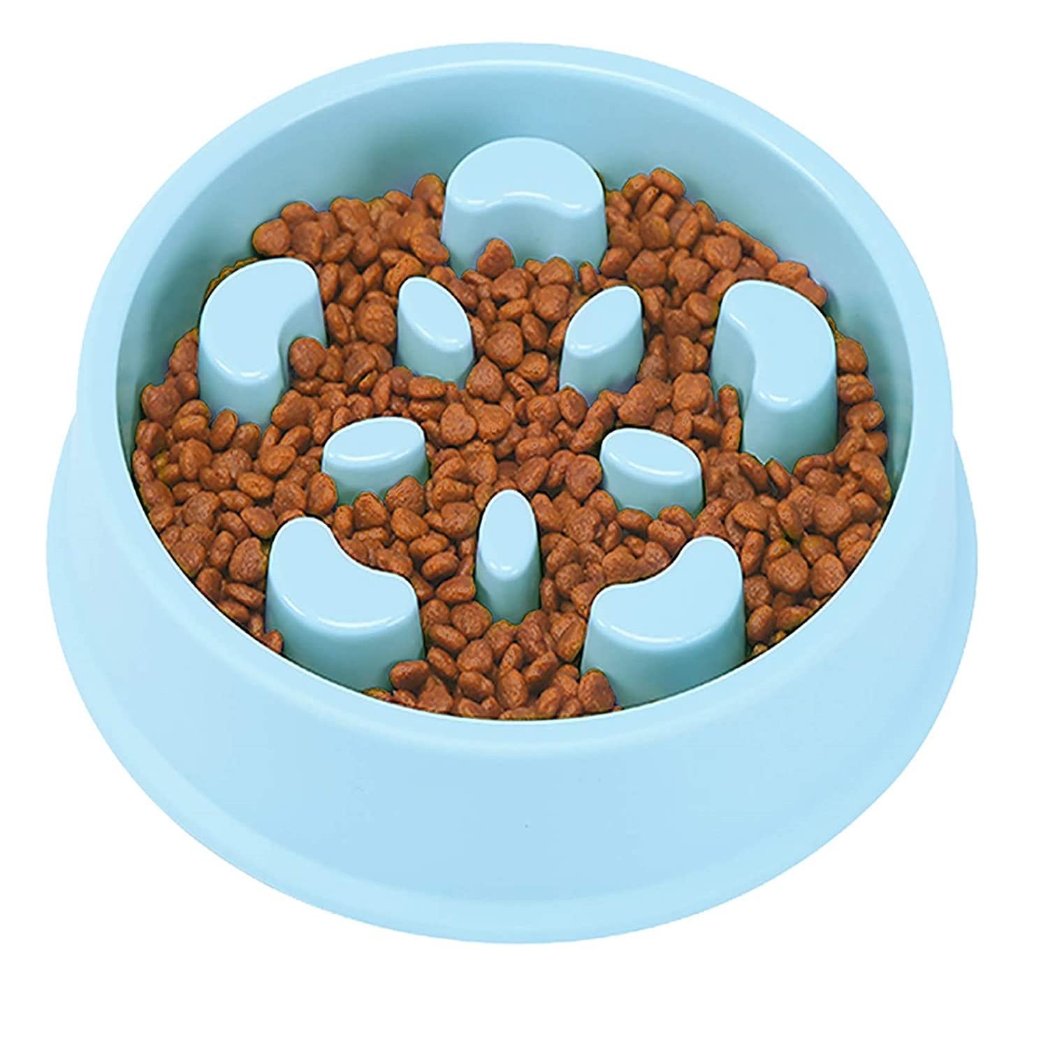 Emily Pets Slow Feeder Anti-Skid Bowl Feeder for Dogs & Cats (Blue) (B08M3NH1TT) Amazon Price History, Amazon Price Tracker