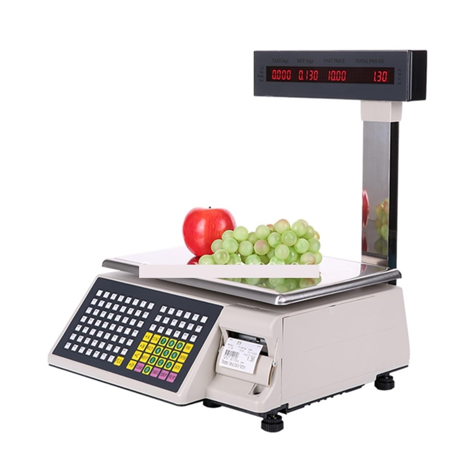 YNIYUJKL Cash Register Label Printing Balance Cash Register, Receipt Scale Label Printer Scale Pos Retail Balance Scale With Printer For Small Businesses,30kg-1