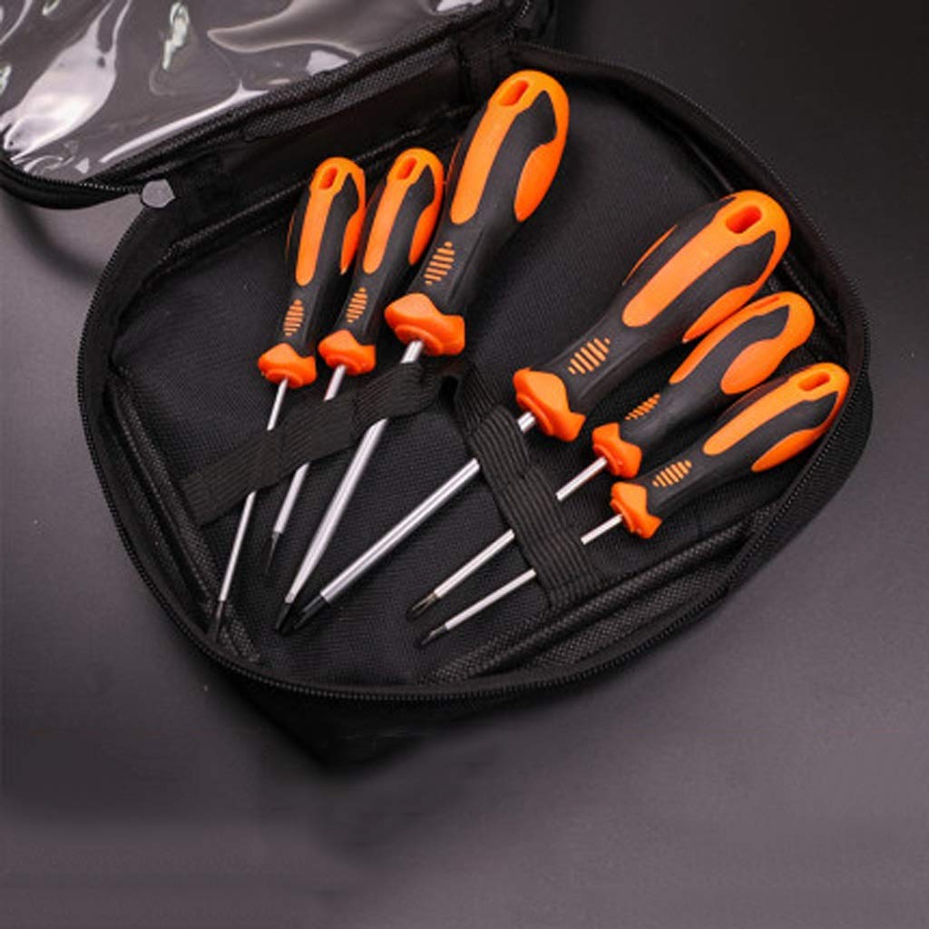 Cacciavite di precisione 6/7/8/10 Pezzi Set di Punte magnetiche con Intaglio a Vite Dadi Chiave Elettricista Riparazione Kit di Utensili manuali Fai da Te (Dimensioni : 10 Pezzi) (6 Pezzi)