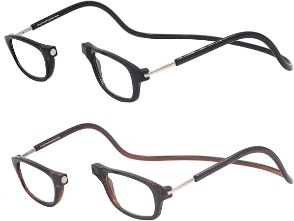 Occhiali da lettura unisex, portatili, regolabili, estensibili, da appendere  intorno al collo : Amazon.it: Abbigliamento