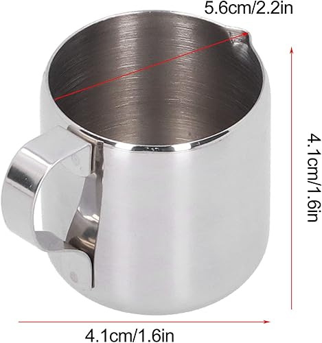 Miniatura 4 de Taza de café, jarra de café de 2.0fl oz de acero inoxidable 304 para espumar leche