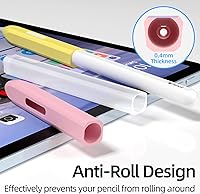 Vista 5 de Paquete de 3 estuches compatibles con Apple Pencil Pro/2ª generación, silicona translúcida, carga magnética [con 10 fundas de silicona]