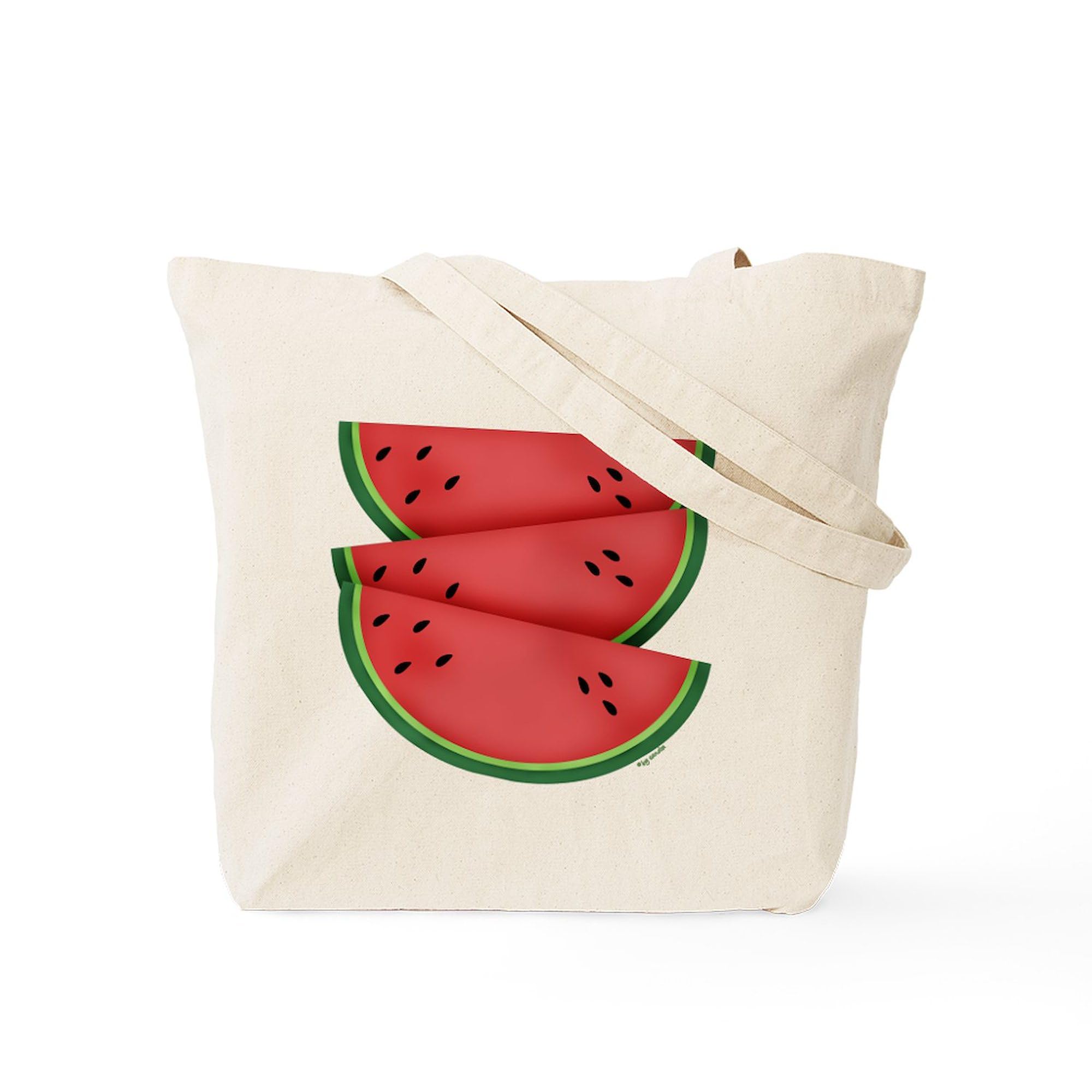 CafePress Watermelon Tote Bag Natural Canvas Tote Bag, Reusable Shopping Bag