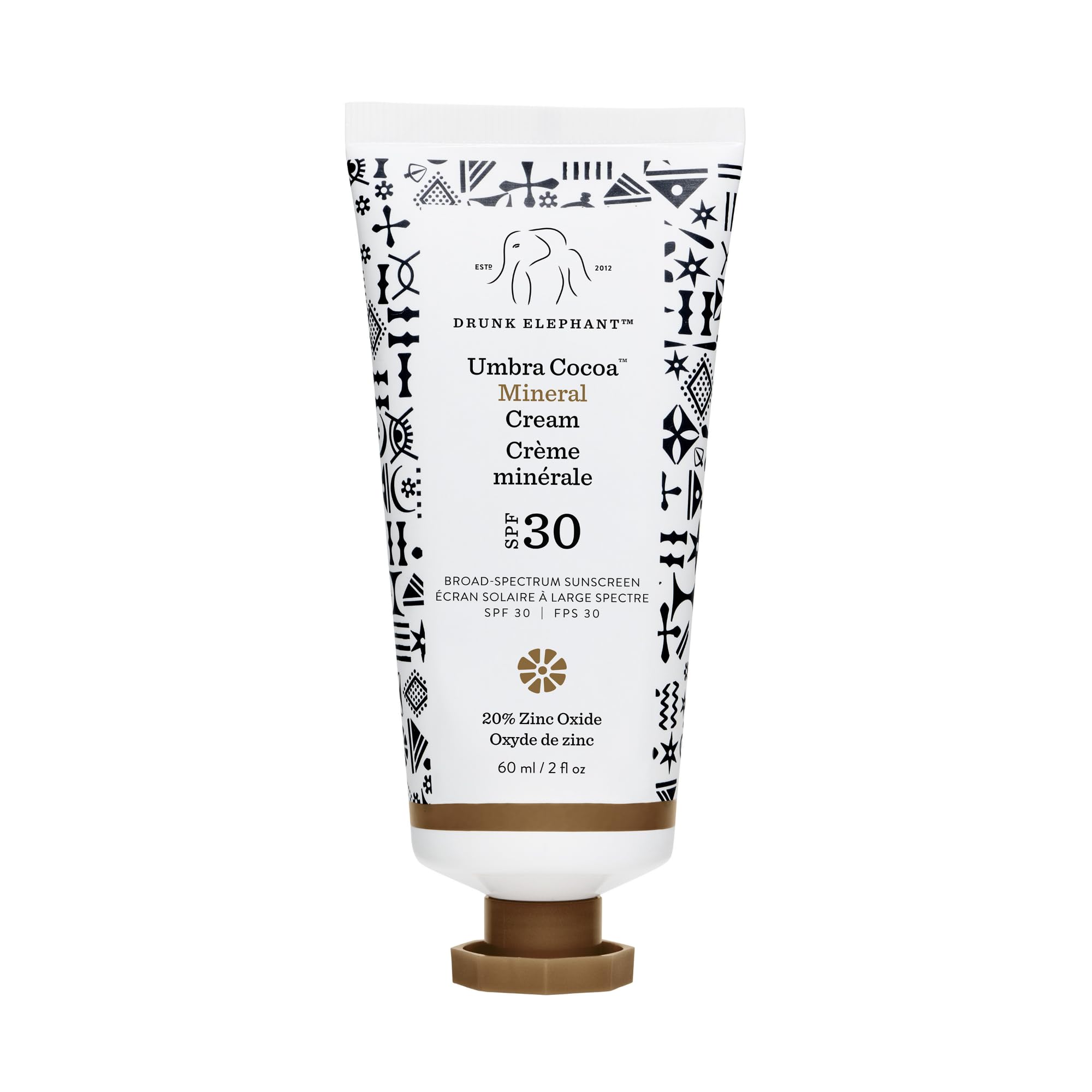 Drunk Elephant Umbra Sheer Mineral Cream (SPF 30) Mineral Sunscreen - Clean Clinical Skincare - Cruelty-Free - Dermatologist-Tested - Free of Essential Oils, Silicones, and Fragrance