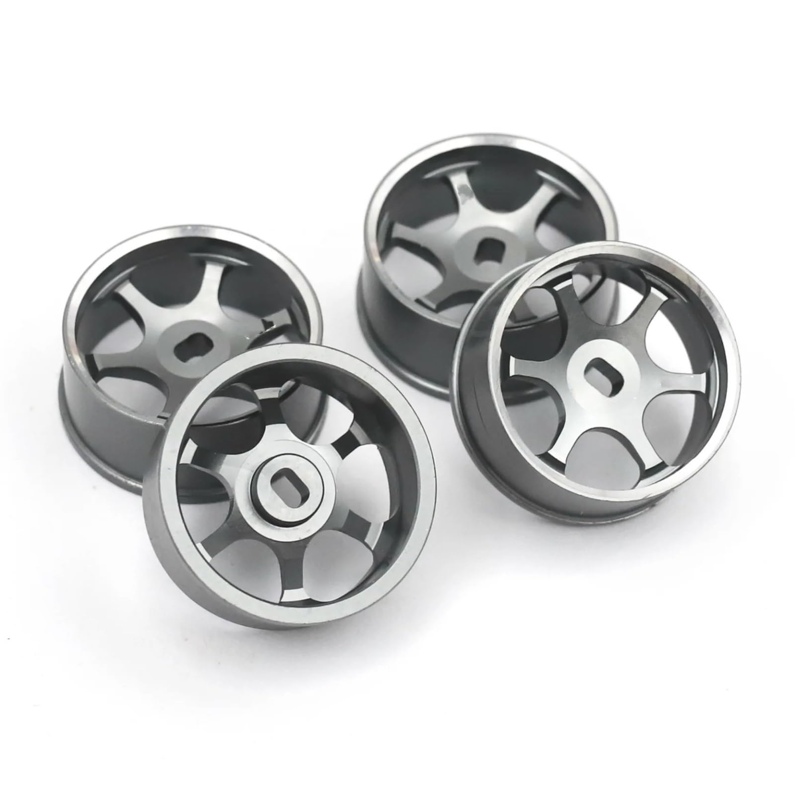 Koła i opony do samochodów driftowych RC, Metal Wheel Rims Drift Tires 4pcs Compatible With Wltoys K969 K989 P939 Kyosho Mini-Z 1/28 RC Cars