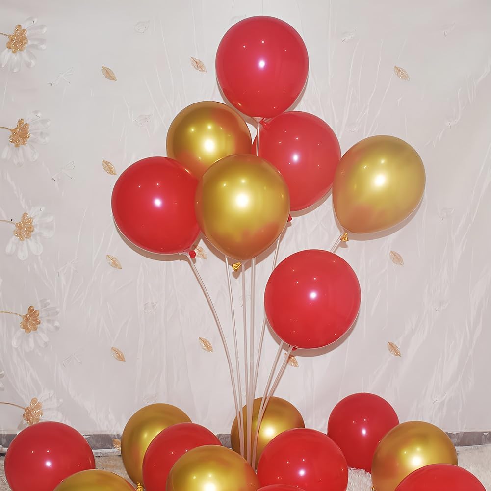 200 Pcs Black and Gold 5 Inch Balloons Metallic Chrome Gold Black Latex Thicken Small Balloon for Wedding Birthday Graduation Baby Shower Christmas Halloween Valentine’s Day Party Decorations