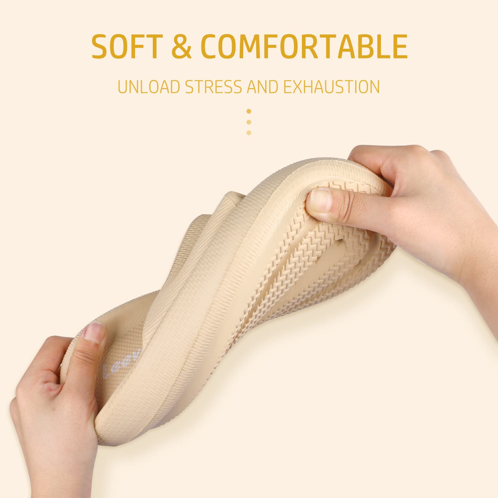 Leevar Ciabatte Nuvola Donna Uomo Morbide, Comode e Rilassanti, Ciabatte Donna Estive Facili da Pulire, Ciabatte Doccia Antiscivolo con Suola Spessa, Pantofole per Nuoto Spiaggia