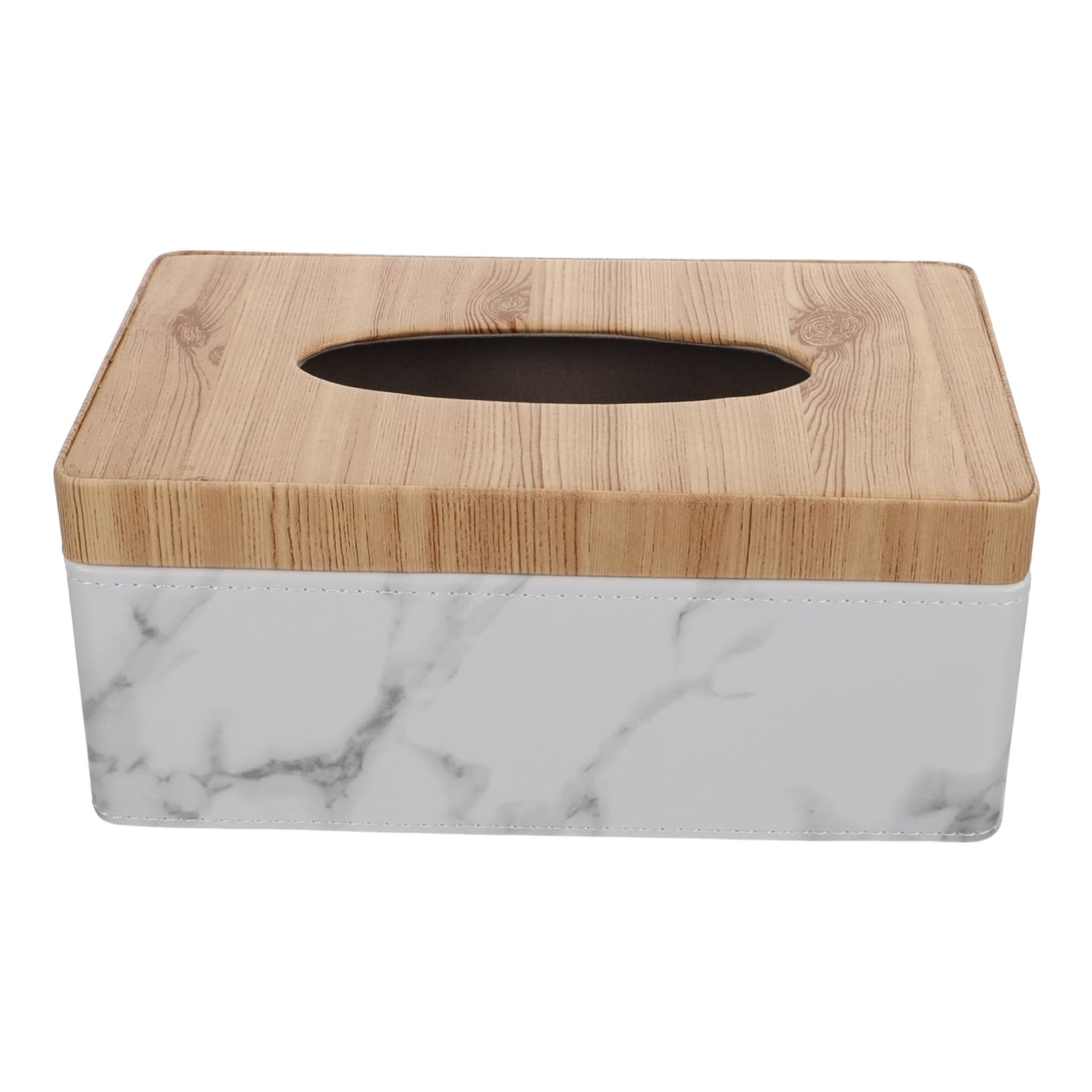 Unomor Cute Tissue Box Cover Marbling Storage Box Kitchen Napkin Holder Paper Towel Dispenser Decorative Paper Container