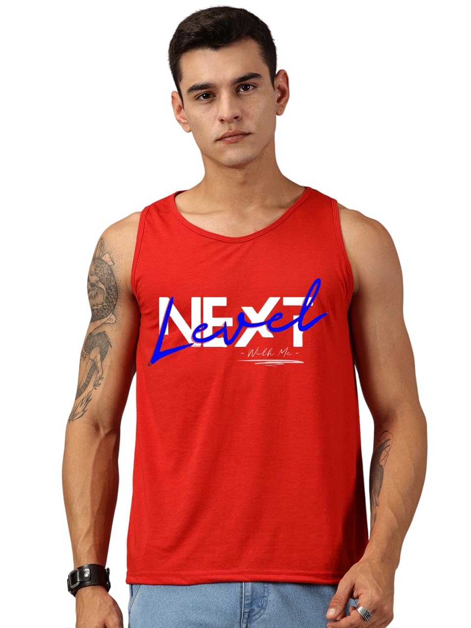 rodzen Men's Cotton Blend Regular Fit Printed Vest/Tank Top-picture-49