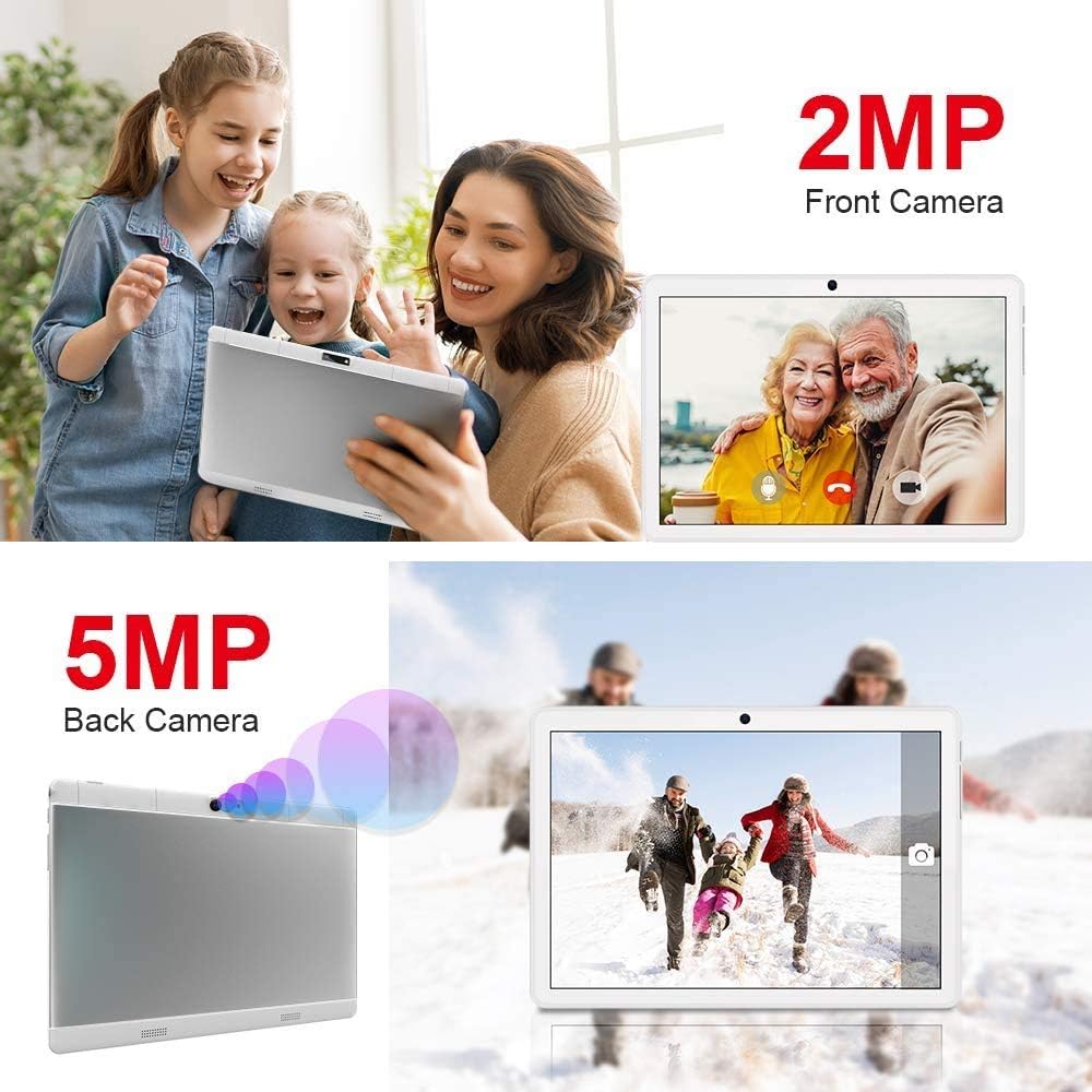 MEIZE Tablet showing the side slot for SD, SIM1, and SIM2 cards, with a hand inserting a SIM card.