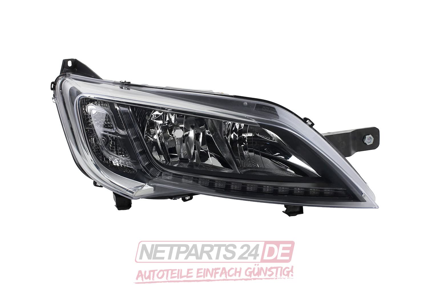 Johns, Faro adatto per Peugeot Boxer III cromato LED sinistro e destro + luminoso.