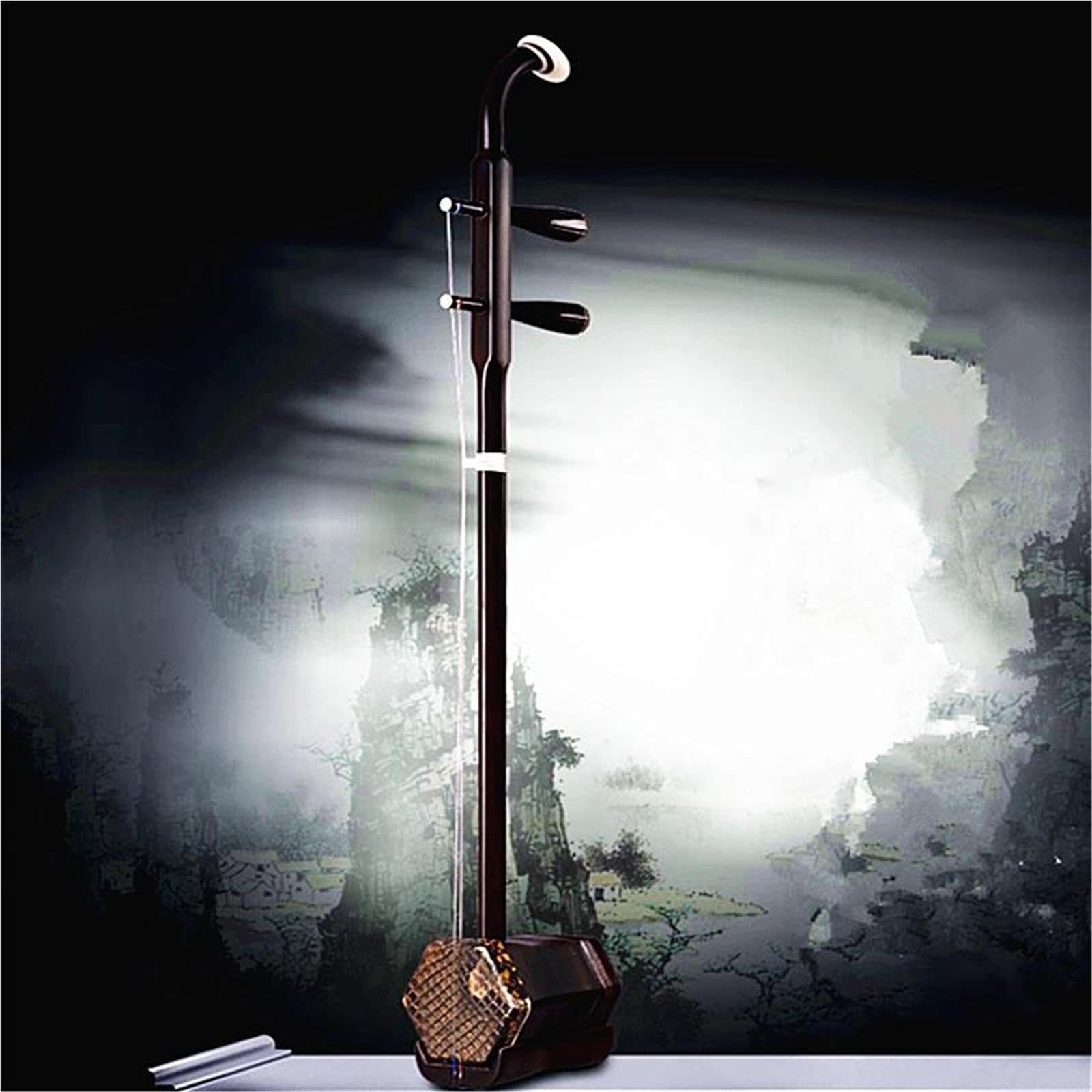 Dorosłych Erhu Profesjonalny Instrument 2-strunowy Erhu Z Hebanu Trwały