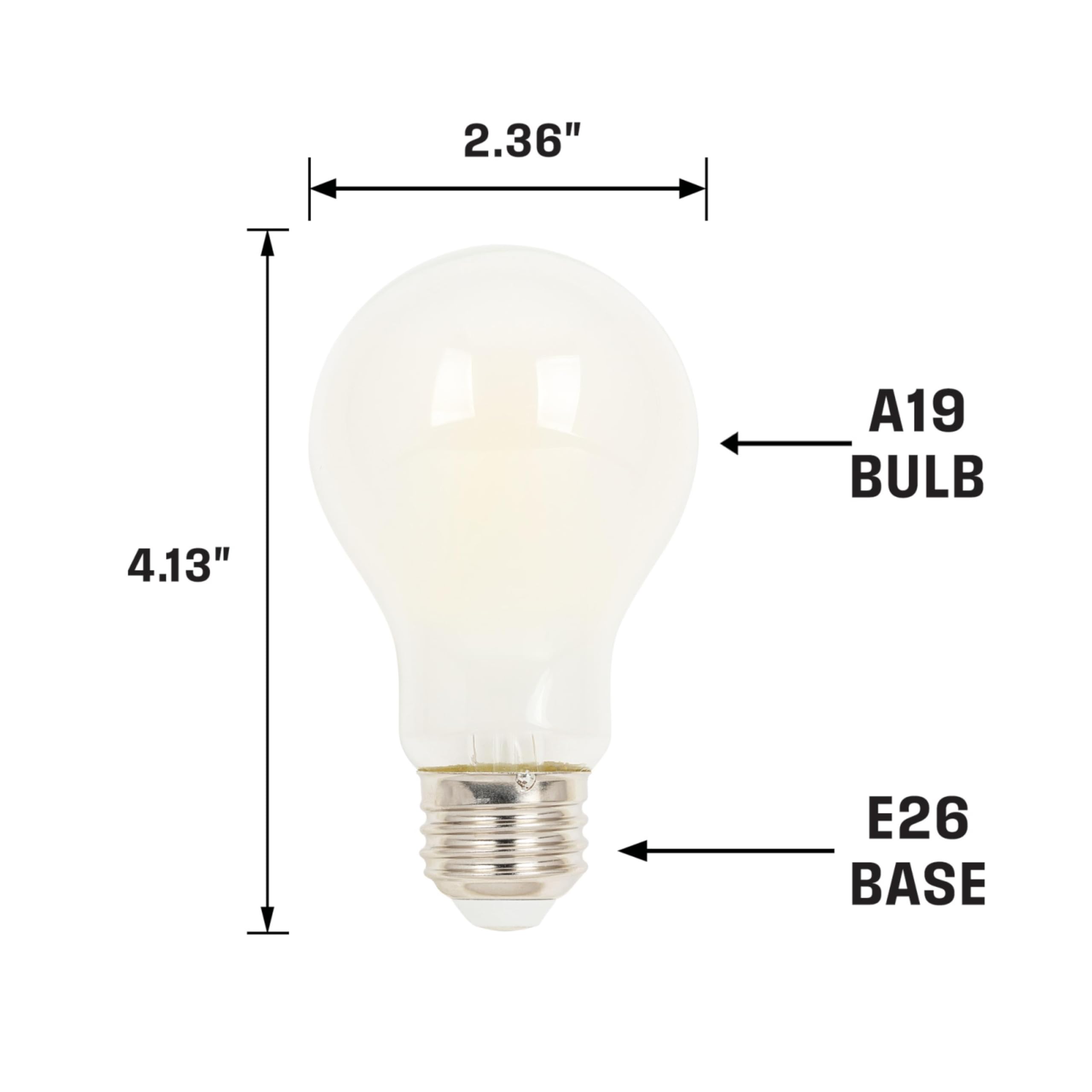 Westinghouse Lighting 5328000 10 Watt 100 Watt Equivalent A19 Dimmable Soft White Filament LED Light Bulb Medium Base — view 5