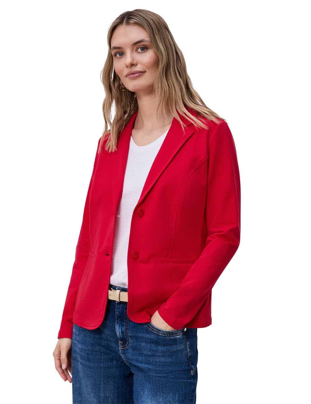 Street One Basic Blazer aus Jersey Salsa red 40