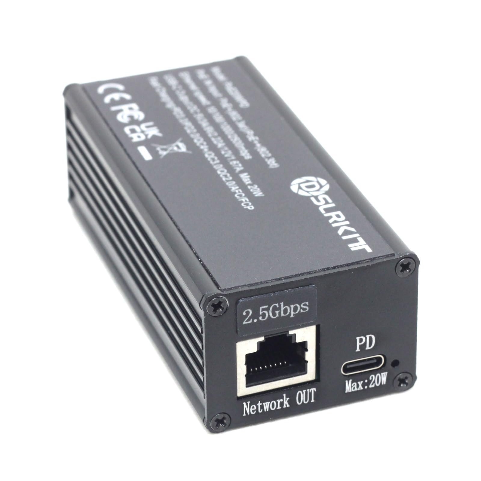 Splitter PoE da 2,5 Gbps e adattatore passthrough a USB Type-c 20W PD3.0 PPS QC 4+/3.0 802.3at