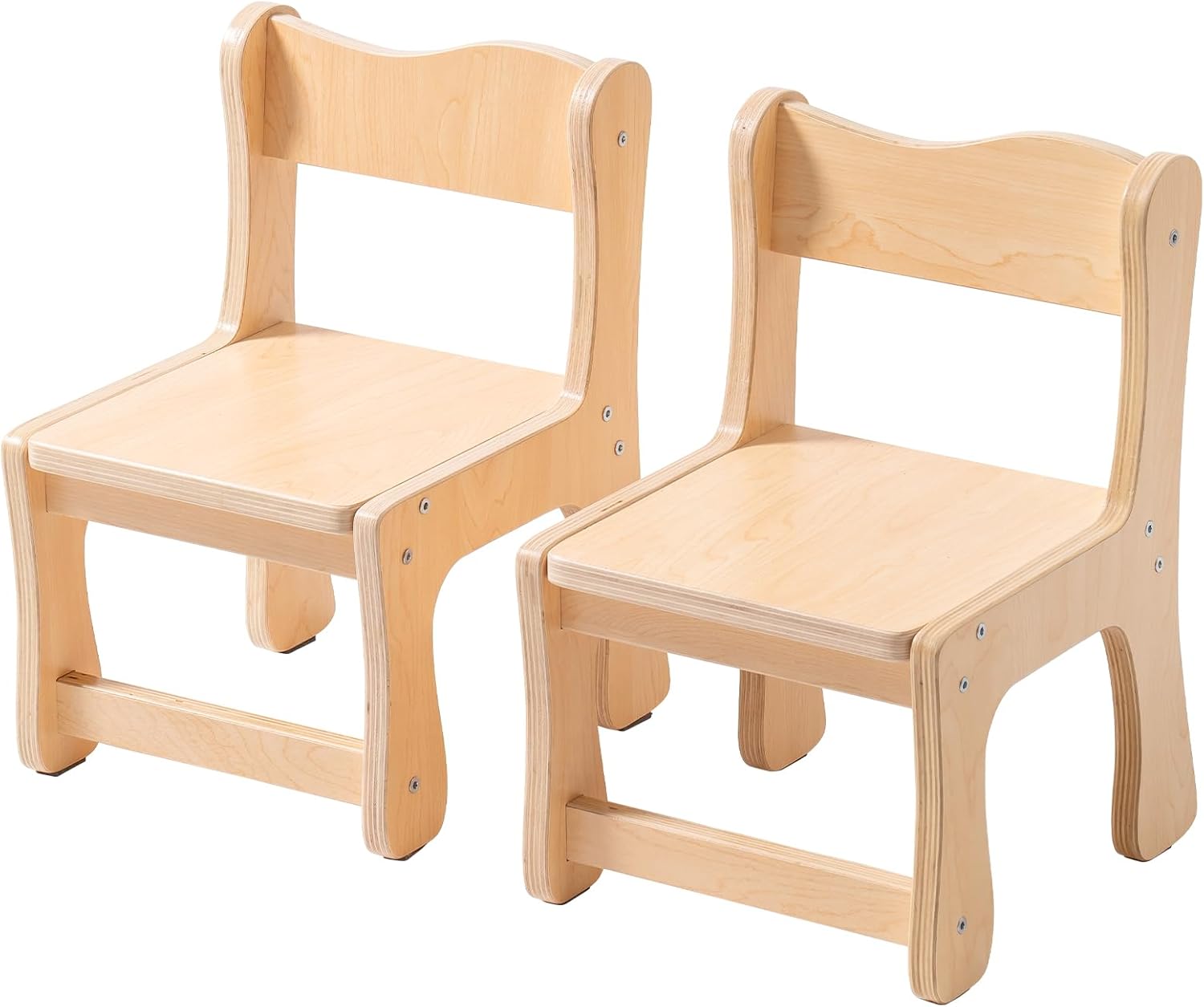 ( incomplete one chair only ) ROBUD Wooden Toddler Chair Wood, Kids Chair Set of 2, Sturdy Kids Chairs for Toddlers for Children Aged 3+, 250 Lbs Capacity Each Count