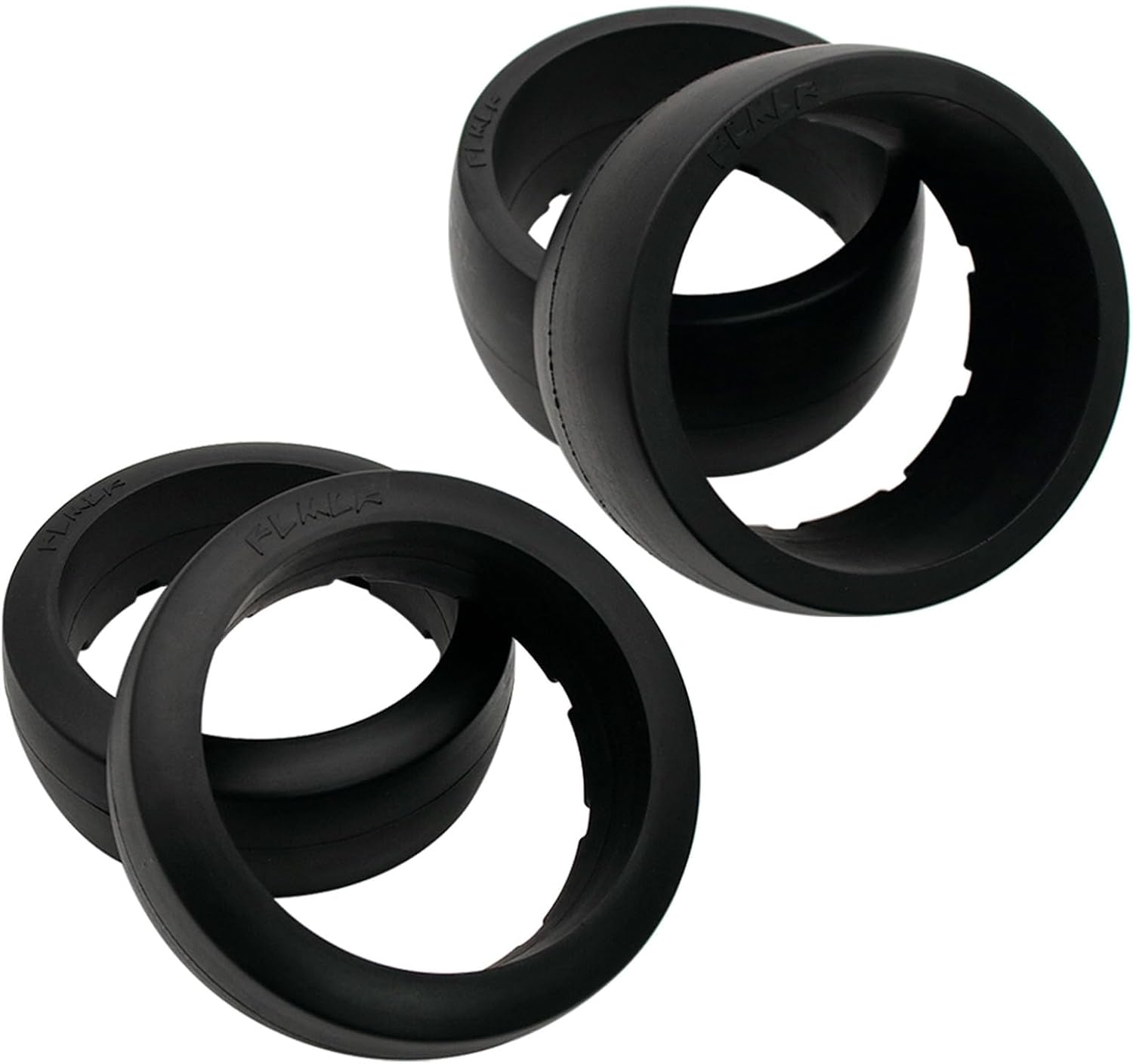 FLMLF Upgrade Front and Rear Inner Foam Inserts for 1/5 HPI ROFUN BAHA KM ROVAN Baja 5B Rc Car Wheel Tire Parts 4pcs/Set Black