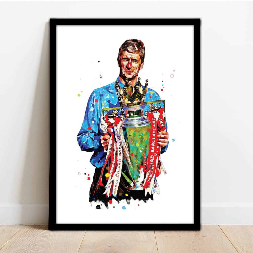 Arsenal - Arsene WENGER Framed Illustration Print Poster