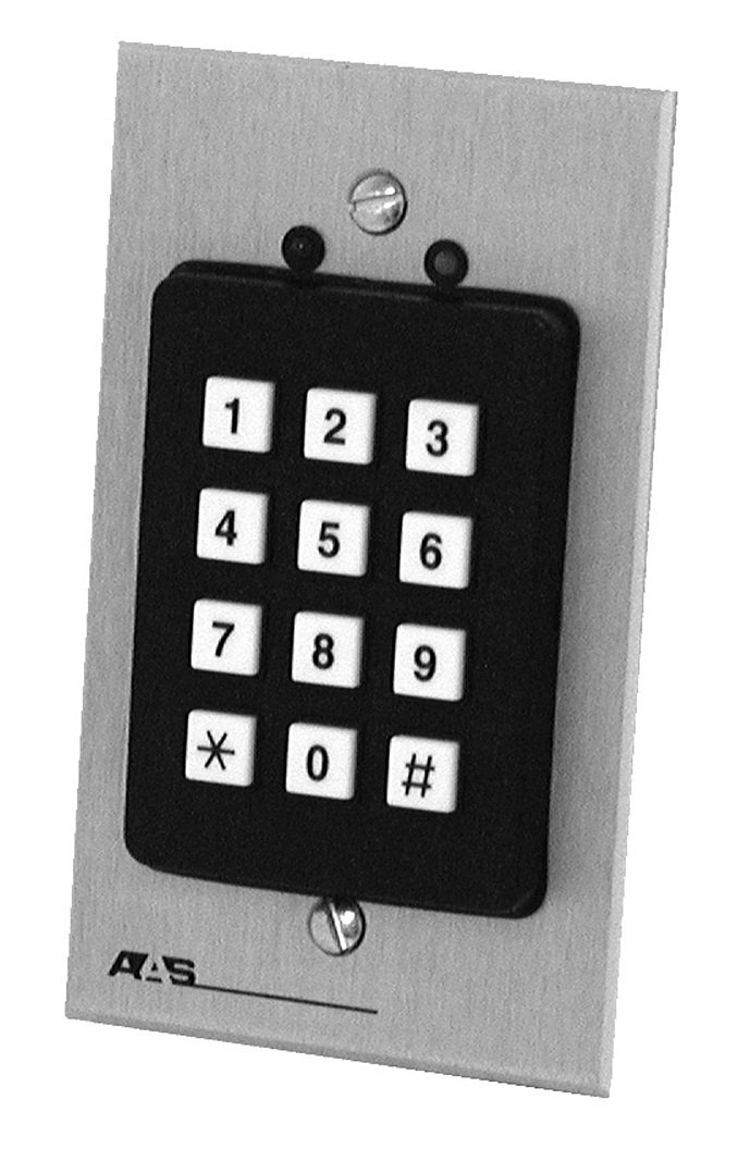 AAS Wiegand Output Keypad - single gang mount 12-000SG