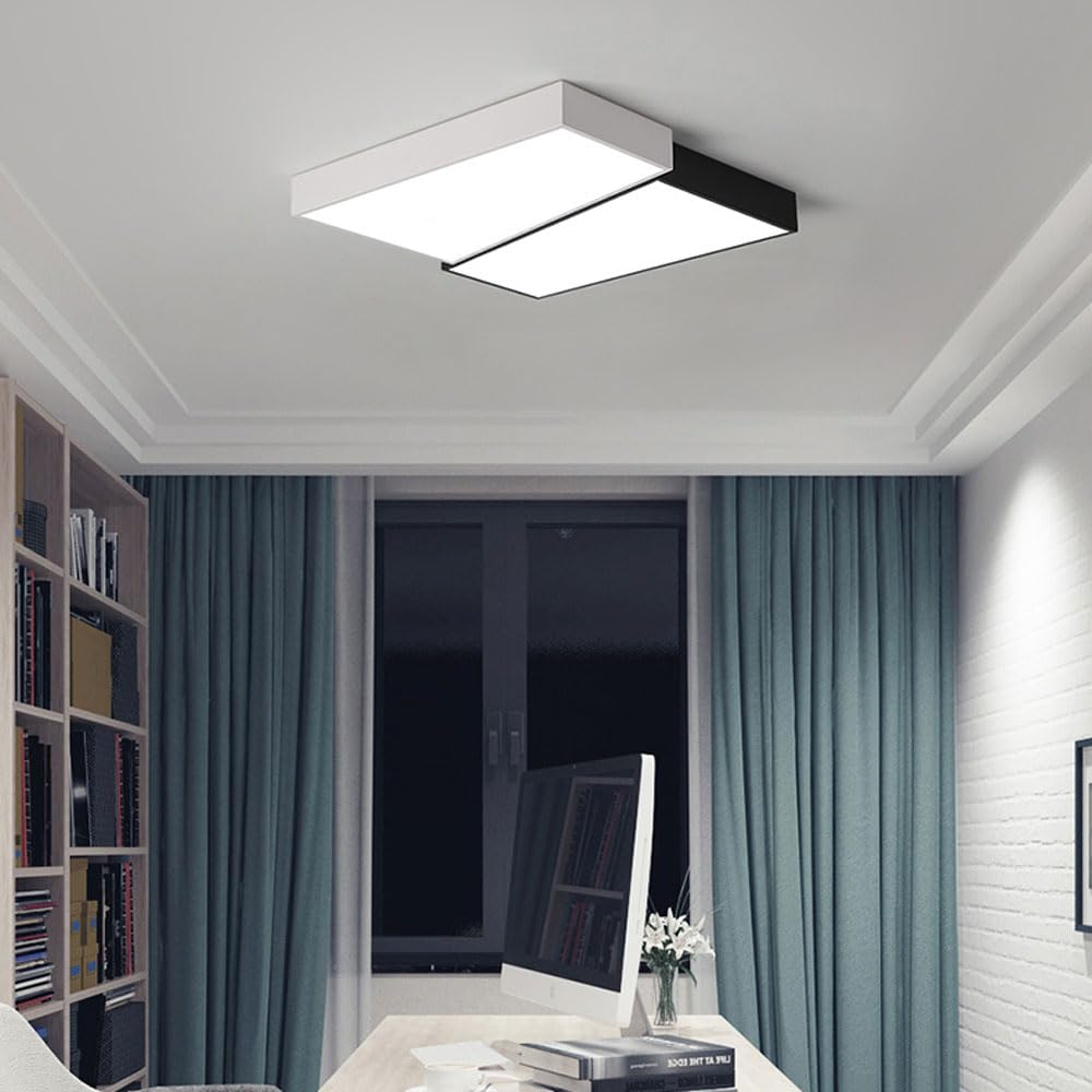 Lampy wiszące do przedpokoju LED ściemnialna czerń biała współczesny montaż podtynkowy niskoprofilowa lampa sufitowa do łazienki do kuchni salonu