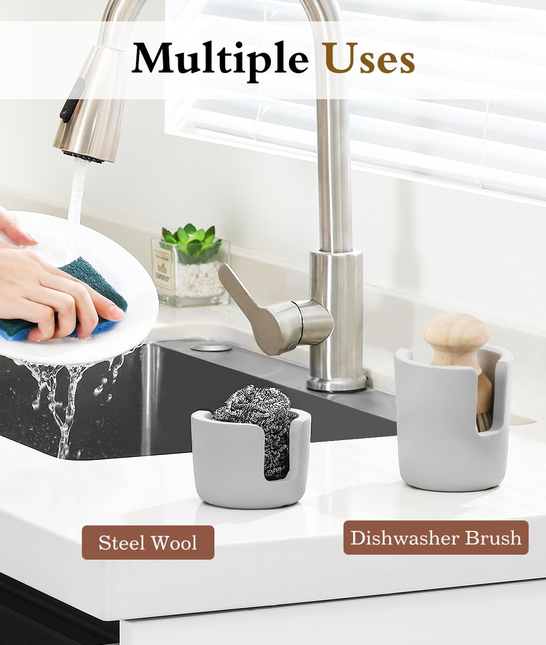 Luxspire Diatomite Sponge Holder - Fast Drying -5 Luxspire Diatomite Sponge Holder - Fast Drying -5